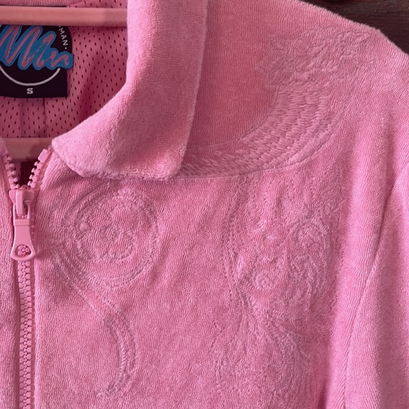 Nasir Mazhar x Topman Pink Terry Cloth Zip-up Size Small - Picture 8 of 16